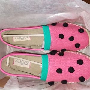 Women's size 8 watermelon canvas slip on